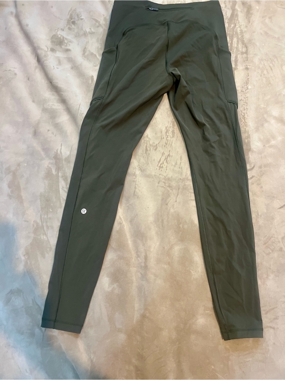 lululemon athletica Olive Green Zippered Active Leggings - Picture 6 of 10
